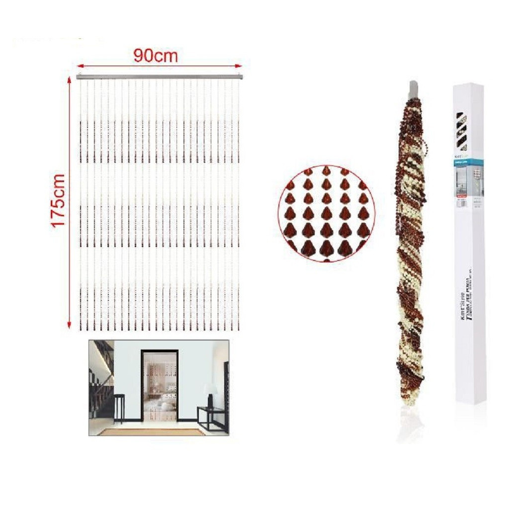 foto del prodotto trade shop tenda a fili con perline colorate supporto per porta 90x175 cm moschiera 2002913 