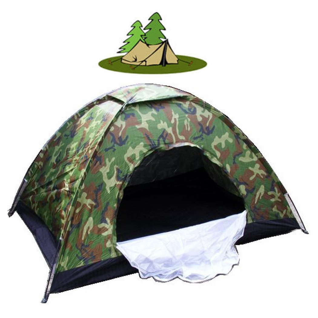foto del prodotto trade shop tenda campeggio canadese 2 posti mare camping con zanzariera sacca trasporto 