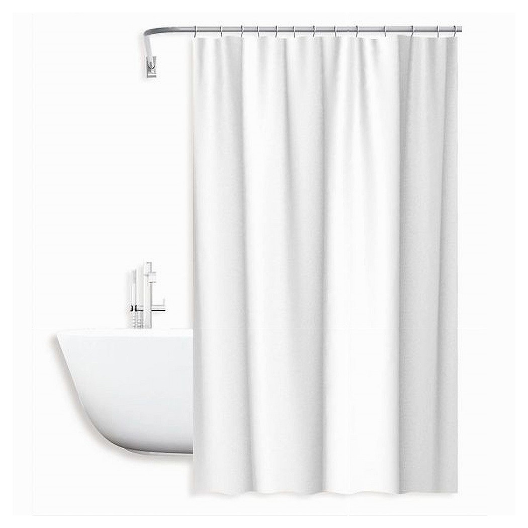 foto del prodotto trade shop tenda da doccia impermeabile peva bianca 12 ganci 180 x 200cm arredo bagno 69809 