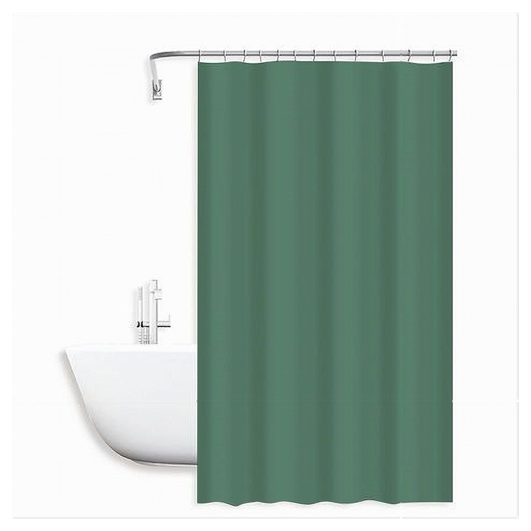 foto del prodotto trade shop tenda doccia antimuffa impermeabile peva 180x200 cm con anelli bagno verde 79712 