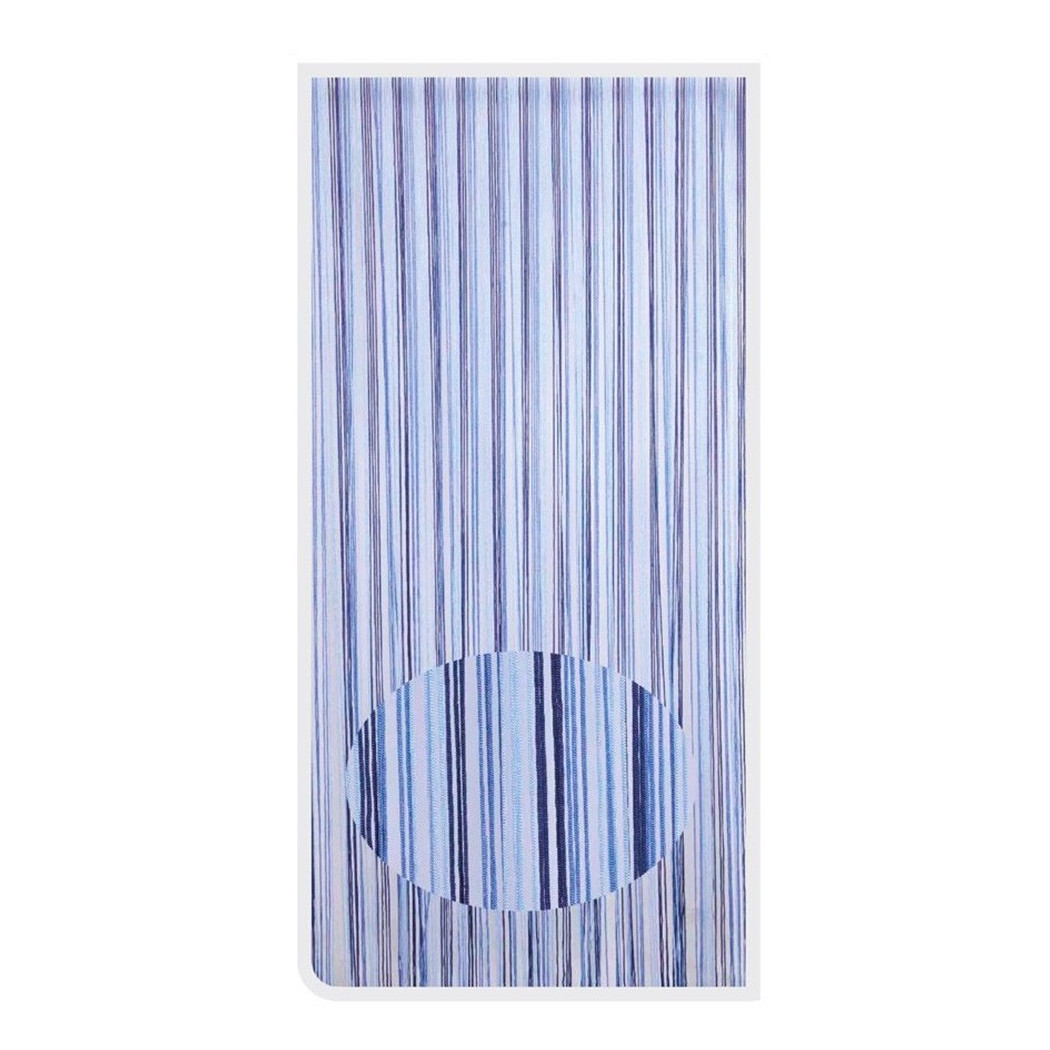 foto del prodotto trade shop tenda moschiera antimosche con corde cordoncino bicolore blu 120x230cm tpl87 017396 