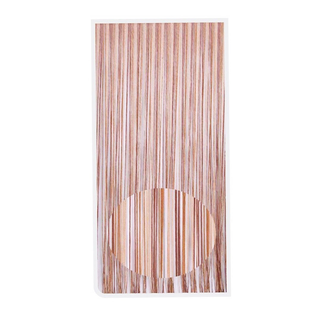 foto del prodotto trade shop tenda moschiera antimosche con corde cordoncino bicolore noce 120x230 cm tpl85 017394 