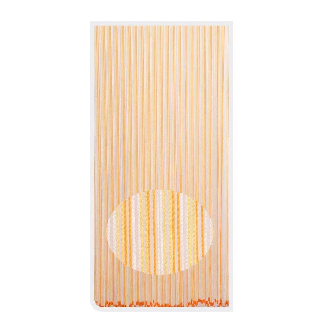 foto del prodotto trade shop tenda moschiera antimosche con cordoncino bicolore arancio bianco 120x230 cm tpl86 017395 
