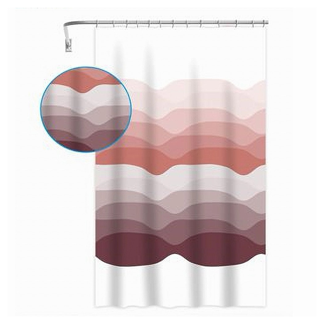 foto del prodotto trade shop tenda per doccia vasca bagno con 12 ganci gradazioni di colore 240 x 200cm 87574 
