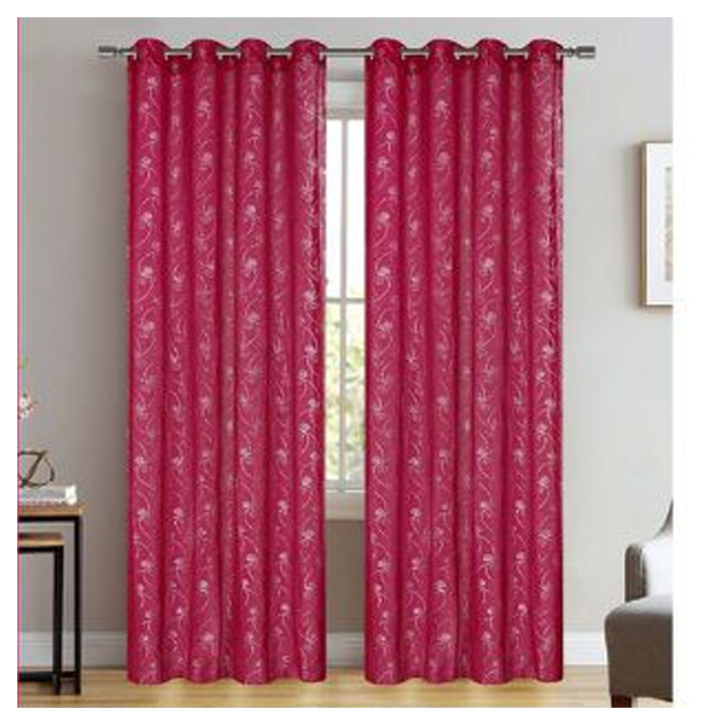 foto del prodotto trade shop tenda tullia cuori pannello singolo 8 borchie porta finestra bastone 140x280 cm 