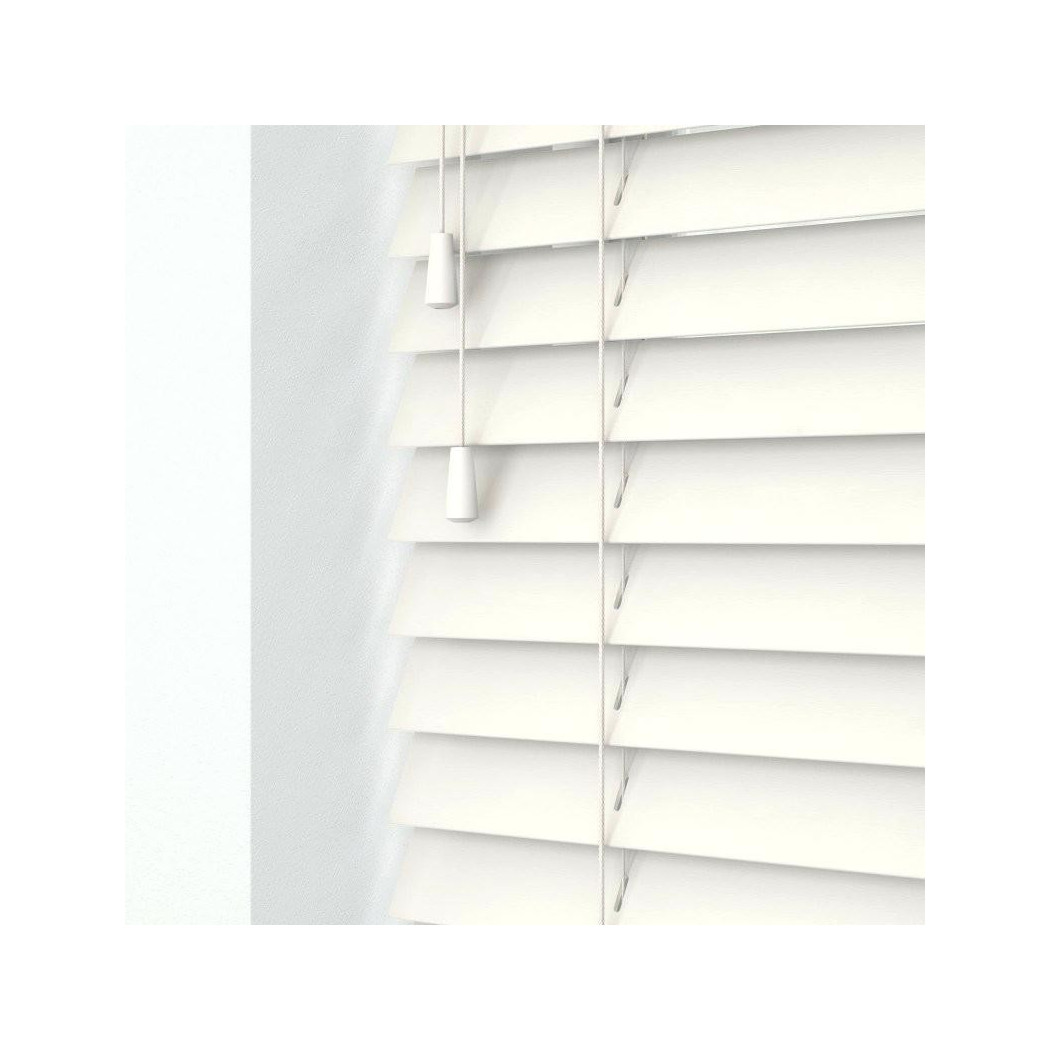 foto del prodotto trade shop tenda veneziana da interno casa sole effetto legno colore bianco 80x160cm 