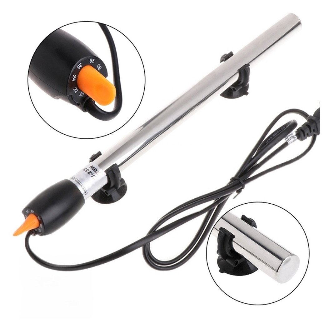 foto del prodotto trade shop termo riscaldatore per acquario 500 w termoregolatore con termostato in acciaio 
