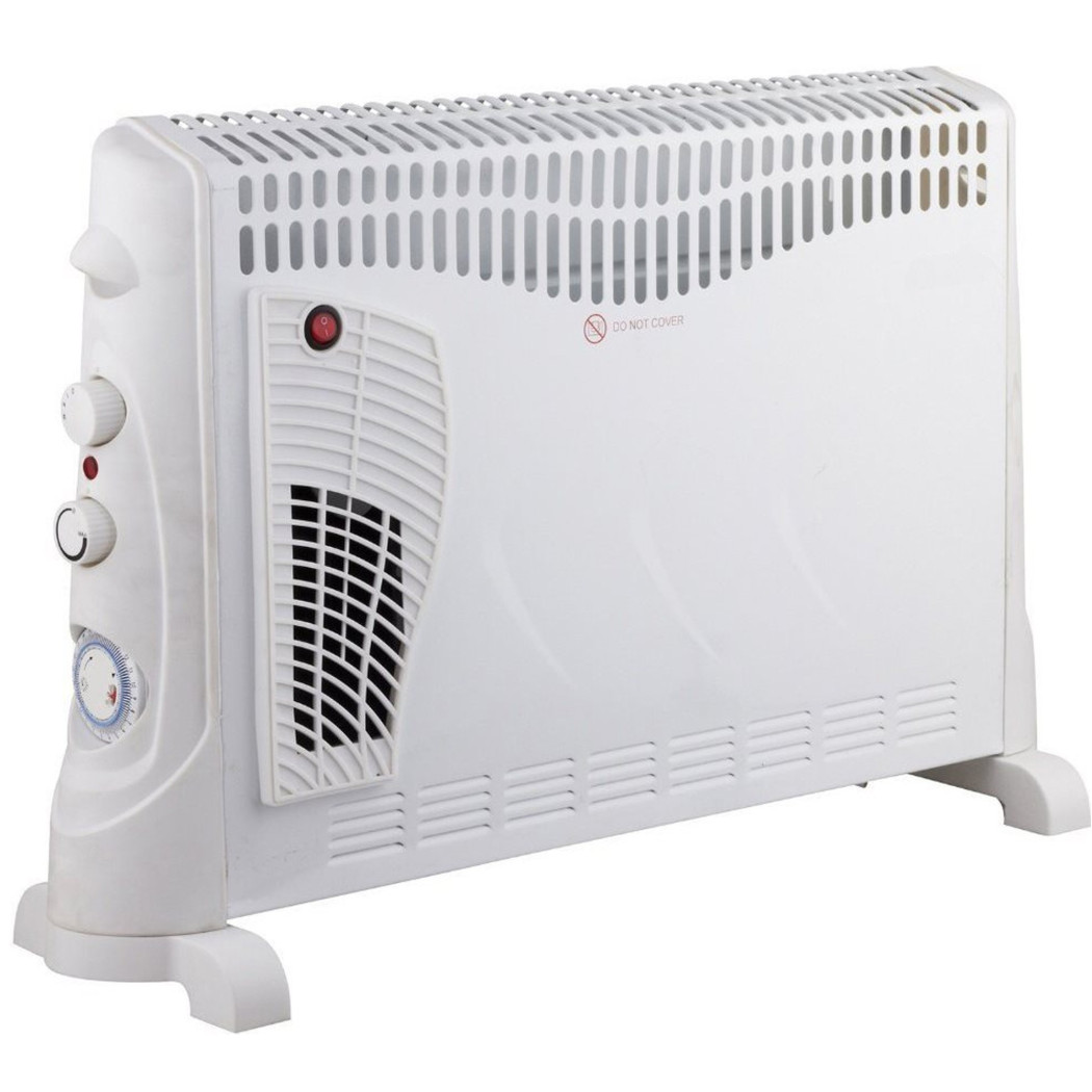 foto del prodotto trade shop termoconvettore elettrico 2000 watt turbo termostato 3 livelli di potenza timer 