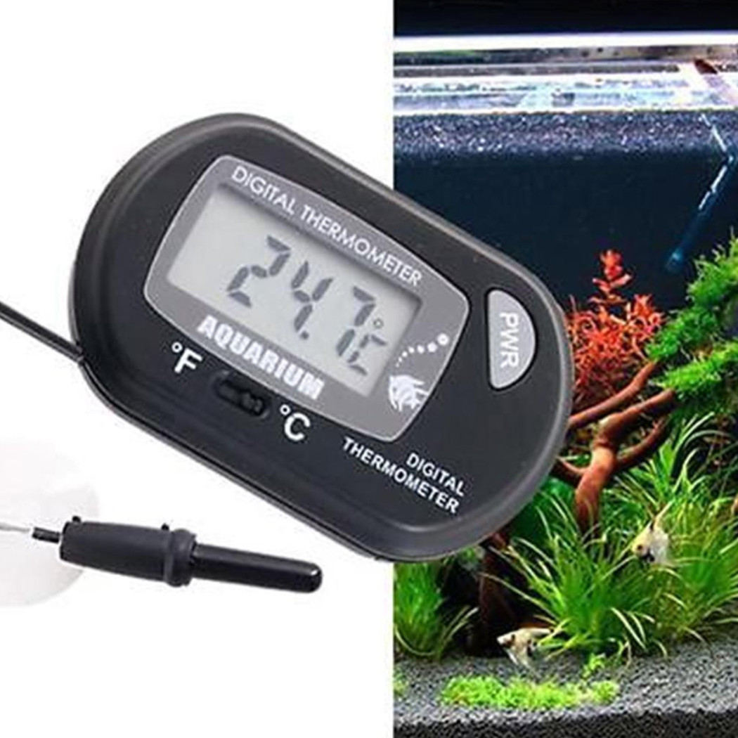 foto del prodotto trade shop termometro digitale a ventosa sonda dispaly lcd 50 a 70 per acquario pesci 