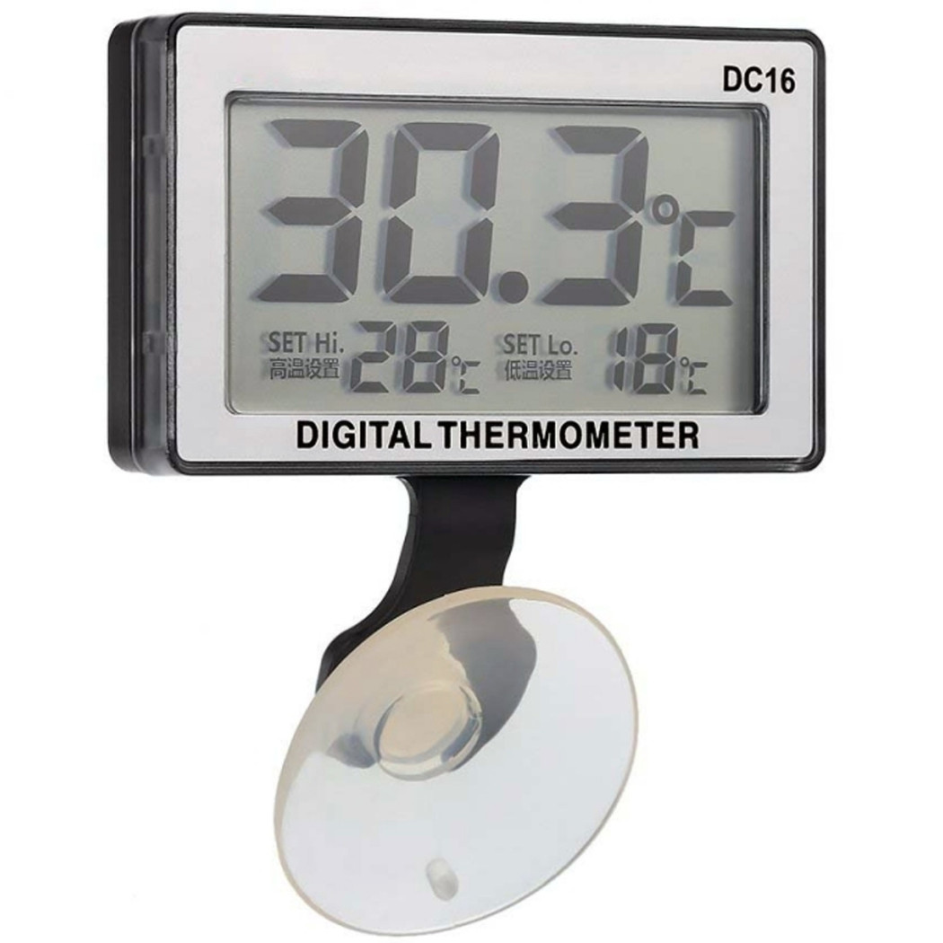 foto del prodotto trade shop termometro lcd digitale ventosa sommergibile allarme alta bassa acquario pesci 