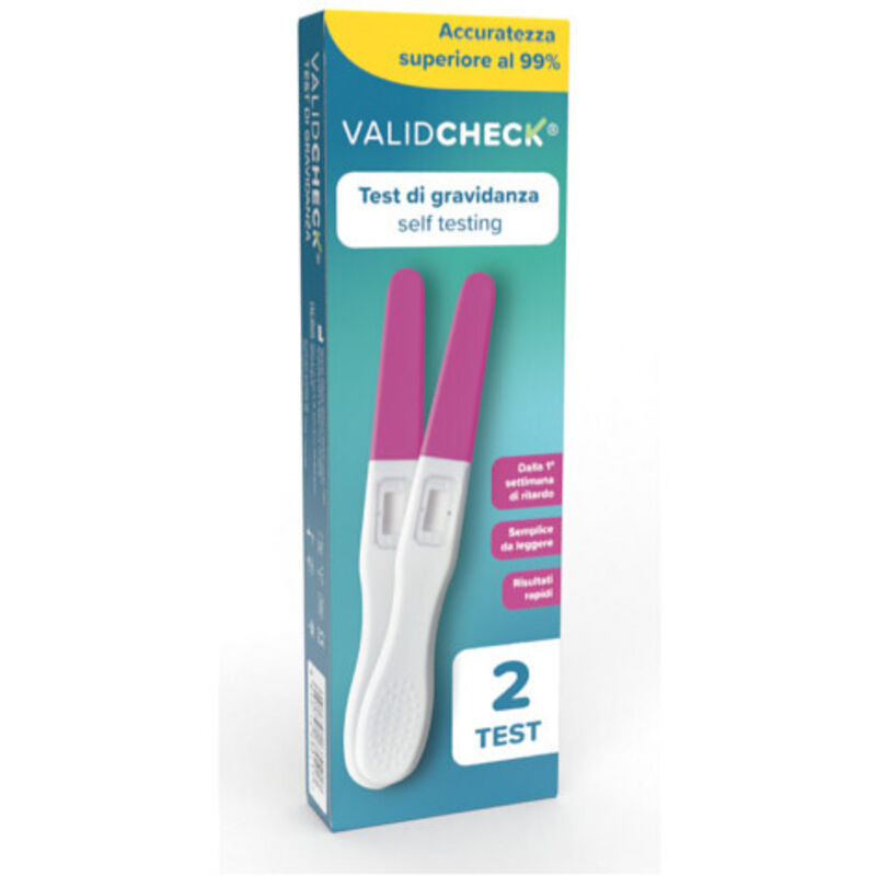 foto del prodotto trade shop test di gravidanza validcheck self testing incinta bambino confezione da 2 pezzi 