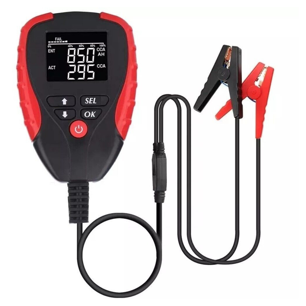 foto del prodotto trade shop tester batteria auto professionale 12v analizzatore digitale display lcd fs 21946 
