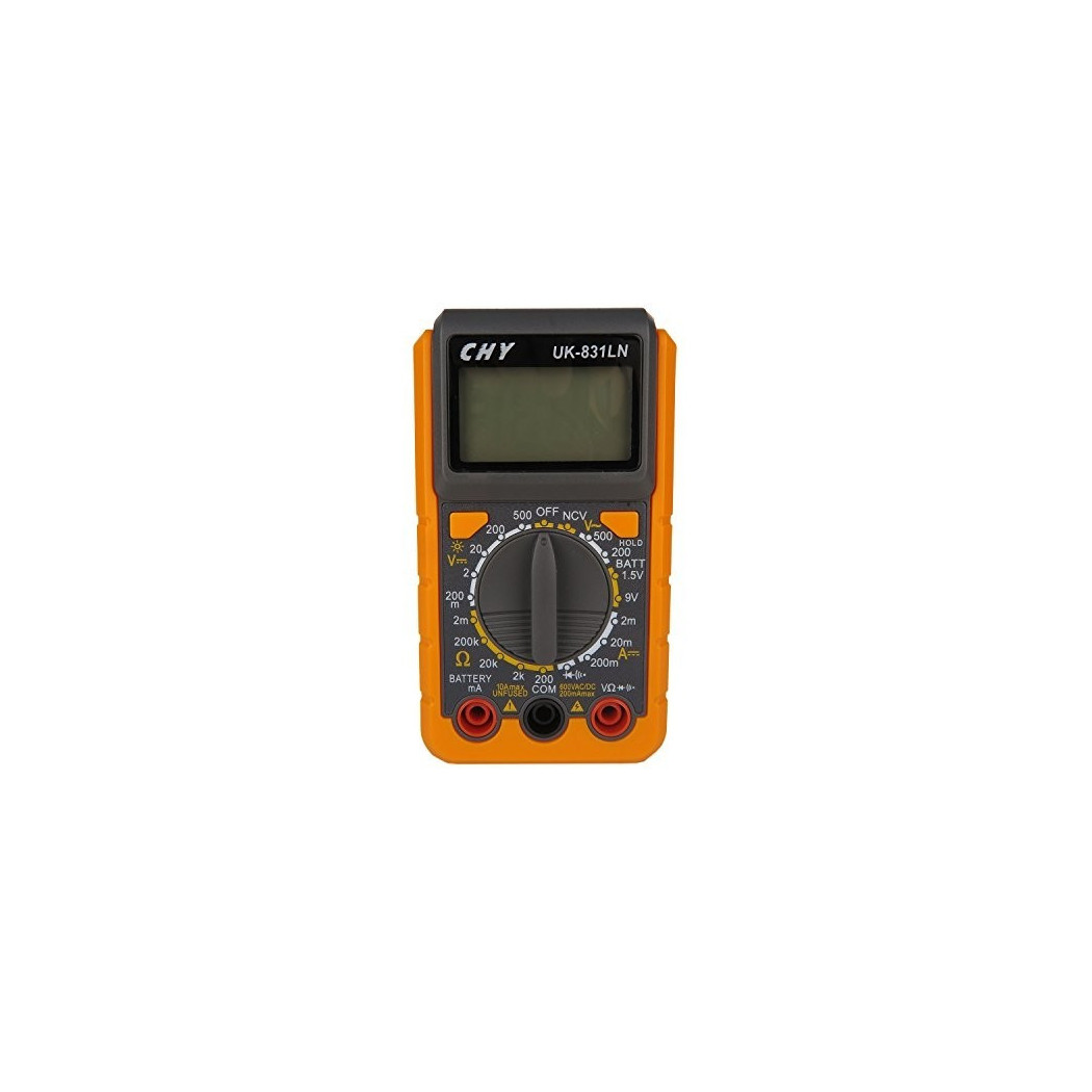 foto del prodotto trade shop tester multimetro digitale lcd con puntali rilevatore ampere uk 831ln 