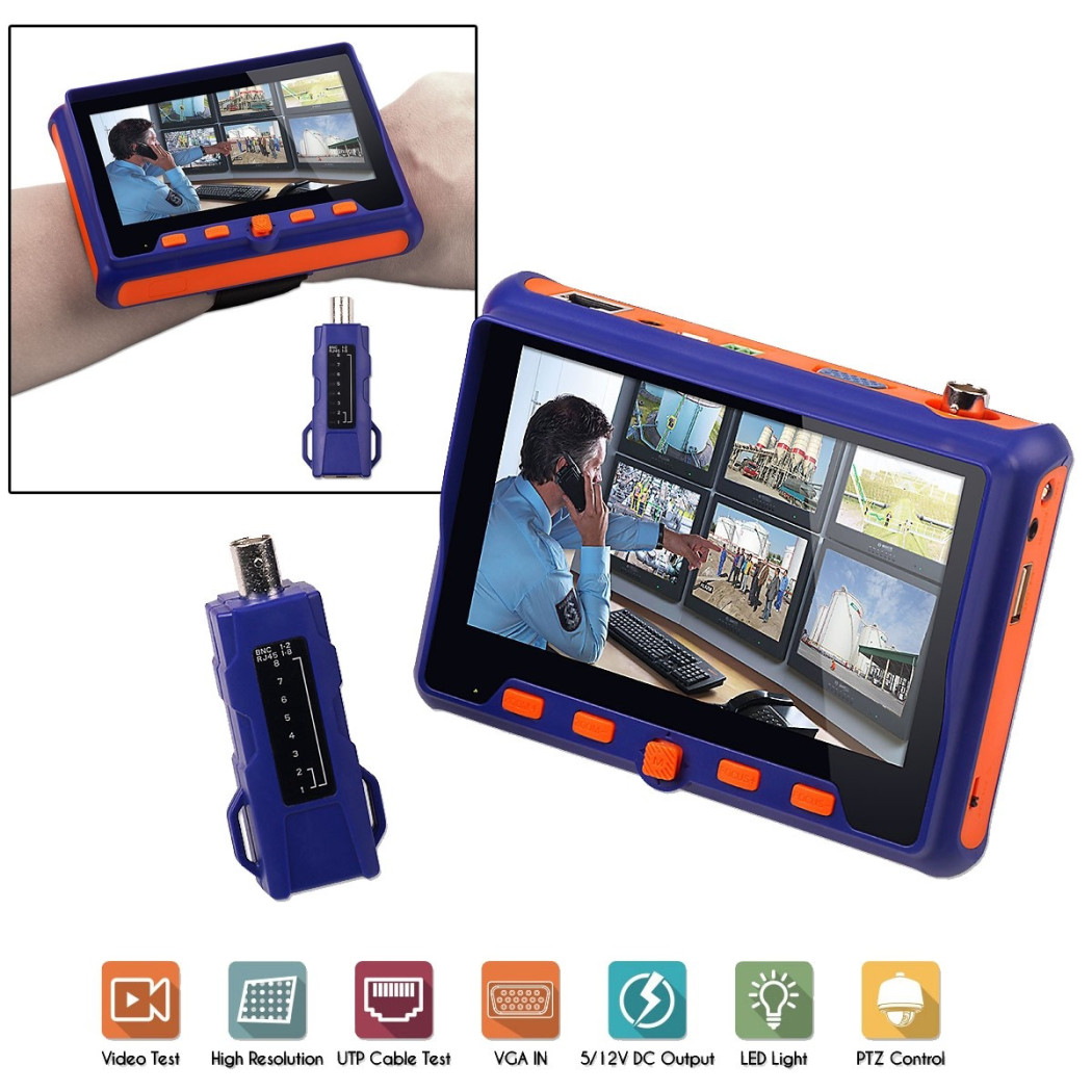foto del prodotto trade shop tester telecamere videosorveglianza ahd hd cctv vga tvi utp cvi cvbs monitor 5 
