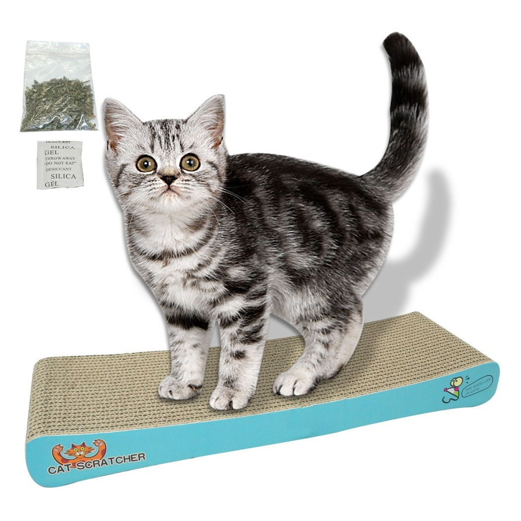 foto del prodotto trade shop tiragraffi in carta cartone gatta per unghie gatto gioco tira graffi 50 x 22 cm 