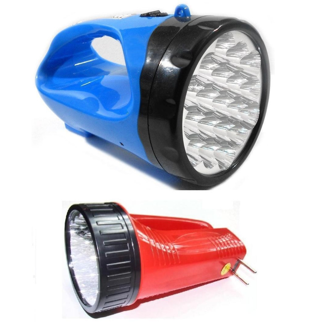 foto del prodotto trade shop torcia a 19 led lampada ricaricabile potente luce llumuna potente fino 500 