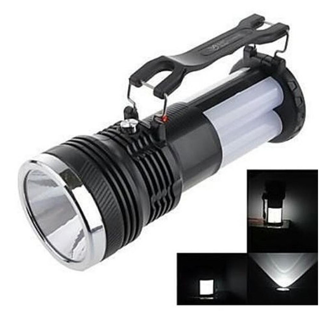 foto del prodotto trade shop torcia lampada lanterna a led smd ricaricabile energia pannello solare yj 2881t 