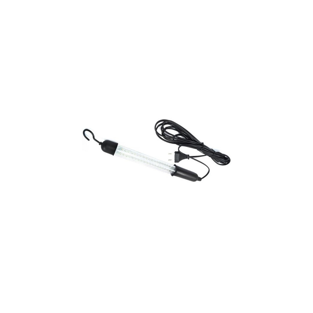 foto del prodotto trade shop torcia lampada portatile 38 led tubo 220 8w gancio cavo auto presa accendisigari 