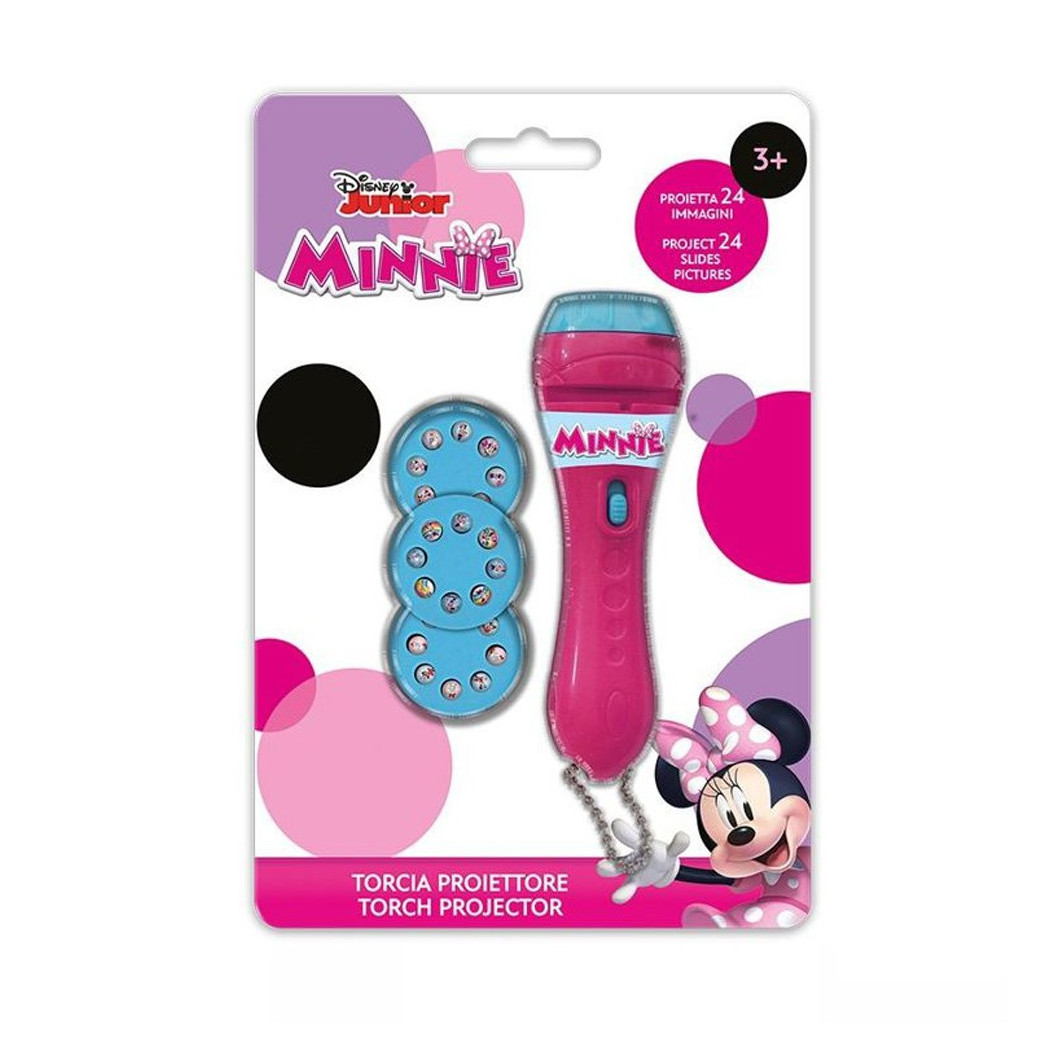 foto del prodotto trade shop torcia proiettore minnie disney 24 immagini da proiettare giocattolo bambini 