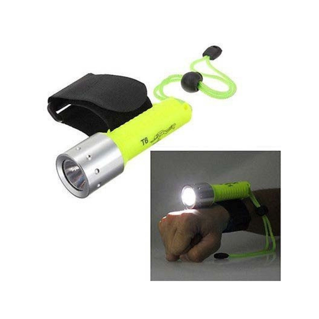 foto del prodotto trade shop torcia subacquea impermeabile led 200 800 lumen cree sub luce lampada 