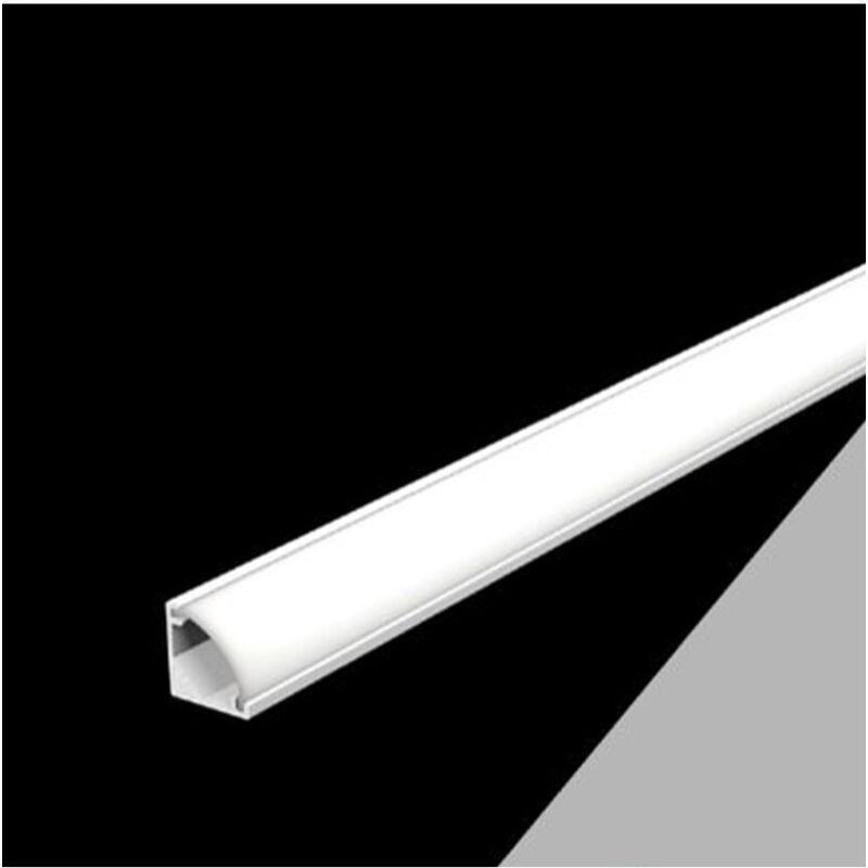 foto del prodotto trade shop traesio 10pz profilo in alluminio 2mt angolare a plafone sezionabile per strip led al 27 