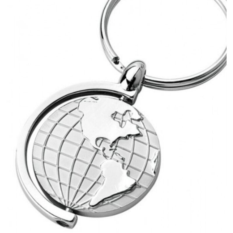 foto del prodotto trade shop traesio 12 portachiavi porta chiave bomboniere segnaposto mappamondo rotante globo terra 