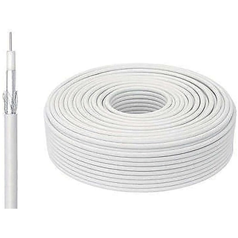 foto del prodotto trade shop traesio 15 metri cavo prolunga coassiale per tv antenna digitale terrestre 75 ohm 
