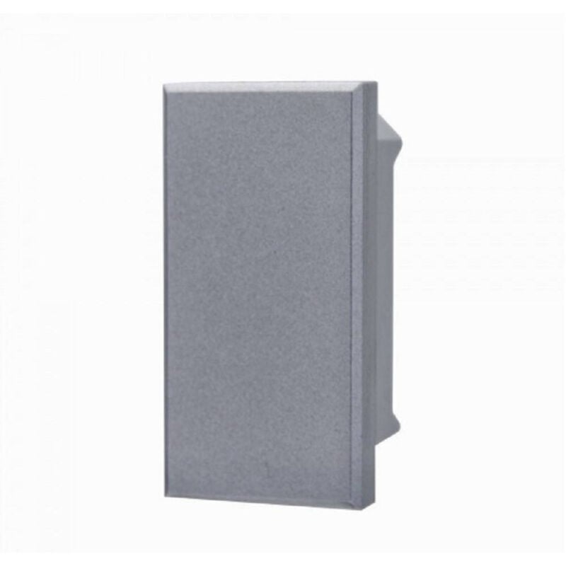 foto del prodotto trade shop traesio 2 copritasti copri foro 1m tech silver compatibile con bticino axolute 