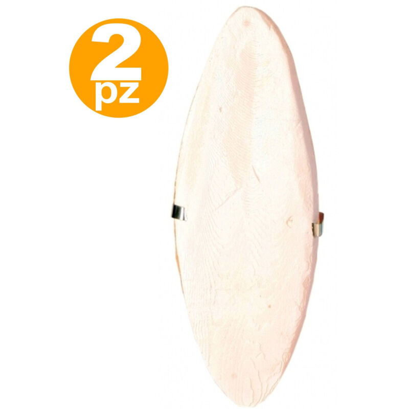 foto del prodotto trade shop traesio - 2 ossi osso di seppia calcio becco ossa 100 naturale per uccelli volatili -