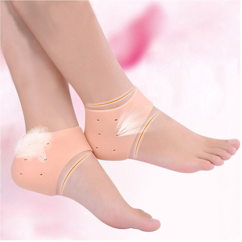 foto del prodotto trade shop traesio 2 pezzi protezione salva tallone in silicone gel antidolore tacchi scarpe corsa 