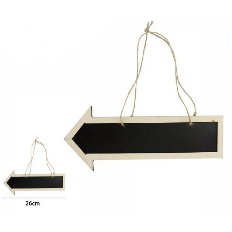 foto del prodotto trade shop traesio 2 pz lavagna a freccia da appendere lavagnetta cartello targa direzionale 53930a 