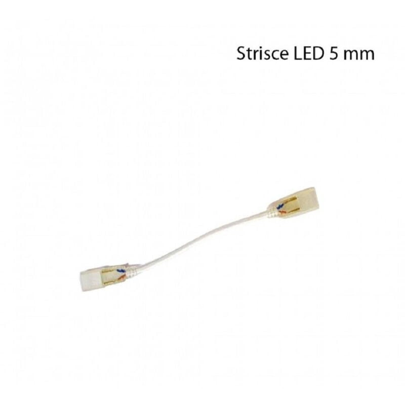 foto del prodotto trade shop traesio 20 pz connettore flessibile per strisce led da 5 mm 220v strip led 220l 5mm 