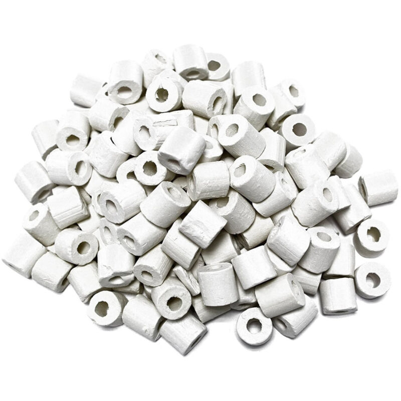 foto del prodotto trade shop traesio 250 gr cannolicchi in vetro sintetizzato con calza per acquario ceramica attiva 