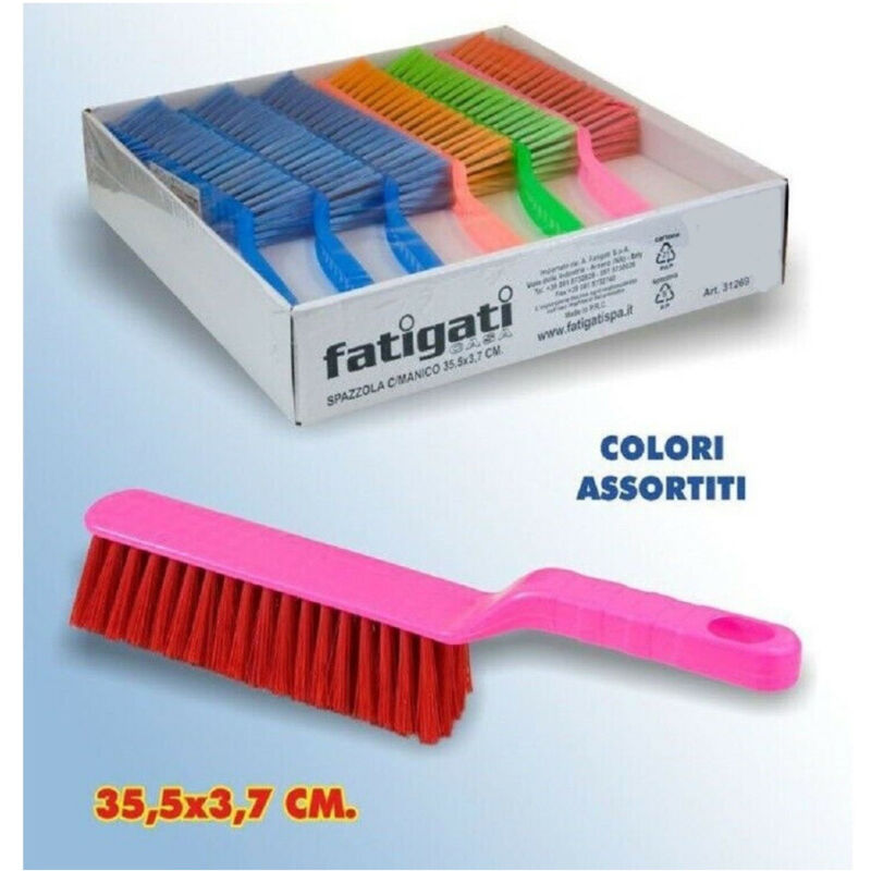 foto del prodotto trade shop traesio 2pz spazzola con manico in plastica pulizia della casa mobili polvere 35,5x3.7cm 