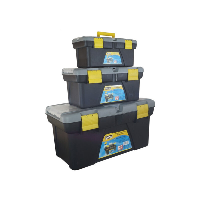 foto del prodotto trade shop traesio 3 pz x cassetta cassette portautensili porta attrezzi e minuterie in plastica 