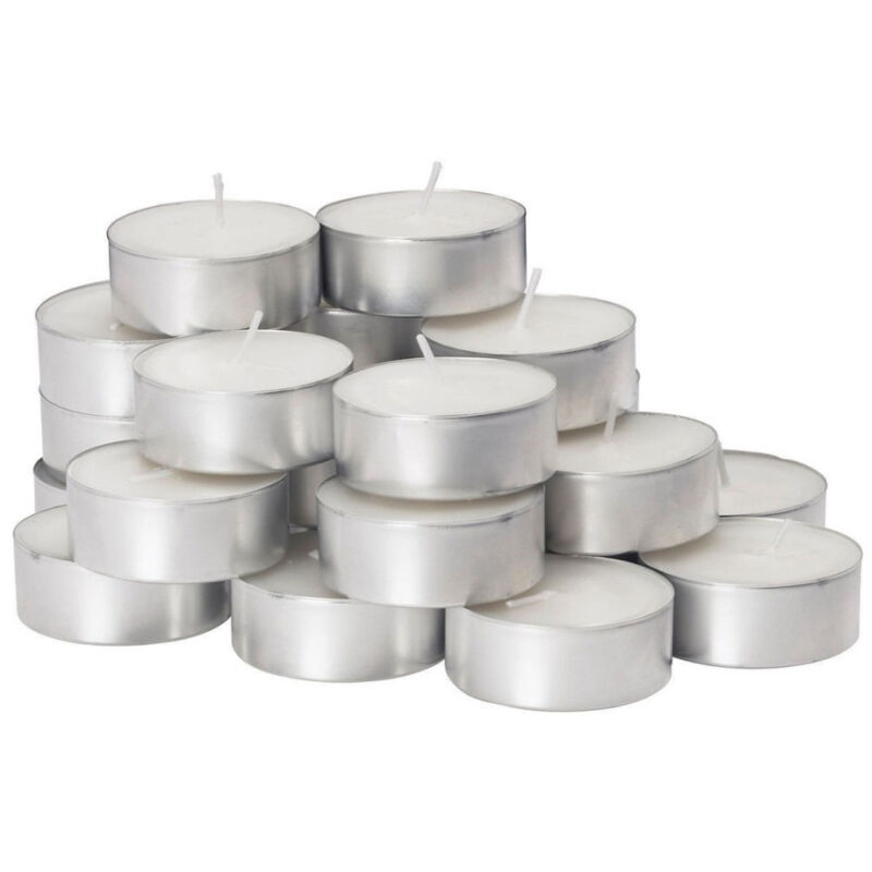 foto del prodotto trade shop traesio 30x bianco candele lumini 3.5 ore di tempo di combustione tea light 