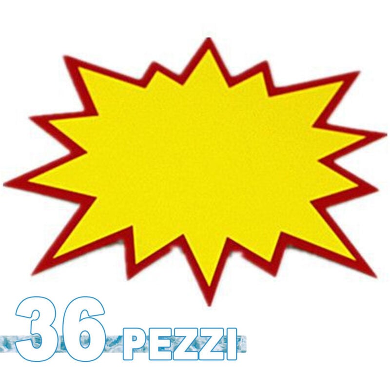 foto del prodotto trade shop traesio 36 cartoncini pretagliati per sconti prezzi offerte note negozio vetrine ufficio 
