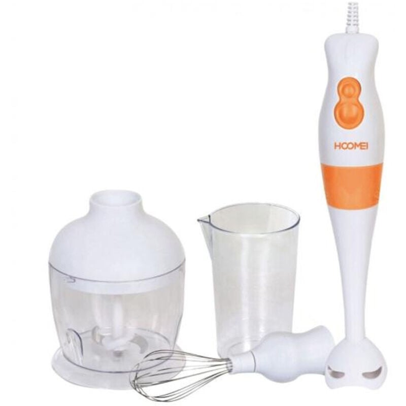 foto del prodotto trade shop traesio 3in1 mixer ad immersione kit 2 velocita 250watt 65mm frutta verdura cucina casa 