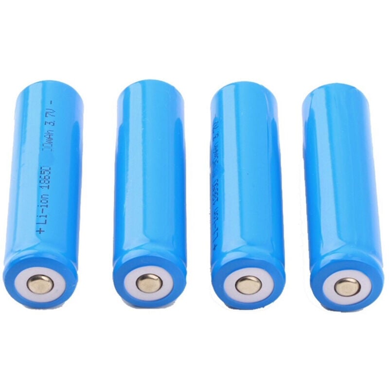 foto del prodotto trade shop traesio 4 batterie batteria ricaricabile ioni di litio 680 mah 3.7v bl 18650 torce led 