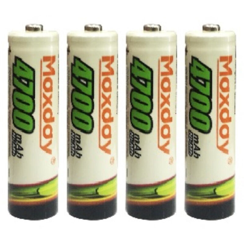 foto del prodotto trade shop traesio 4 pezzi pile aa batterie ricaricabili stilo da 4700 mah batteria universali pila 