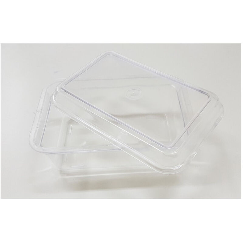 foto del prodotto trade shop traesio 4 vaschette vaschetta con coperchio 1 porzioni trasparente plastica per torta 