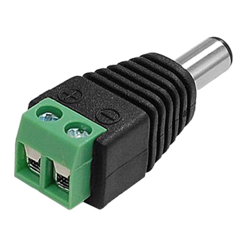 foto del prodotto trade shop traesio 4x connettori adattatori 12v balun bnc jack rca per dvr sorveglianza telecamere 4x alimentazione maschio 
