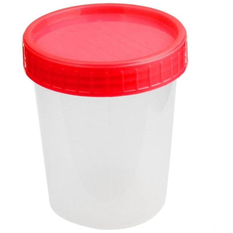 foto del prodotto trade shop traesio 5 contenitore per analisi delle urine sterile 120 ml con tappo vite urinocoltura 