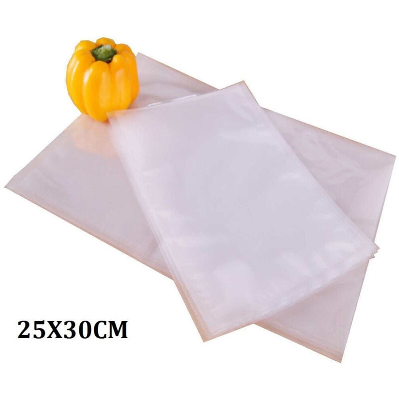 foto del prodotto trade shop traesio 50 sacchetti sottovuoto 25x30cm buste per alimenti cibo conservazione freezer 