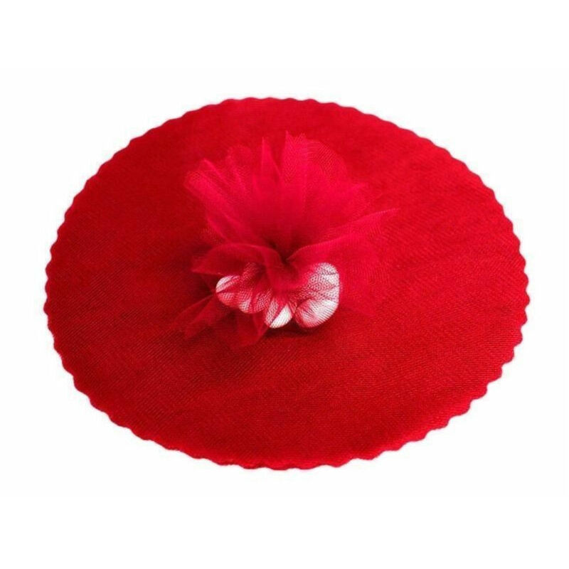 foto del prodotto trade shop traesio 50 veli tulle per bomboniere tondo organza matrimoni battesimi lauree confetti rosso