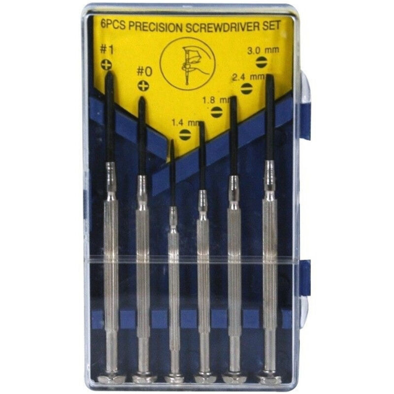foto del prodotto trade shop traesio 6 cacciaviti precisione scanalato torx smartphone tv camera occhiali orologi punte 