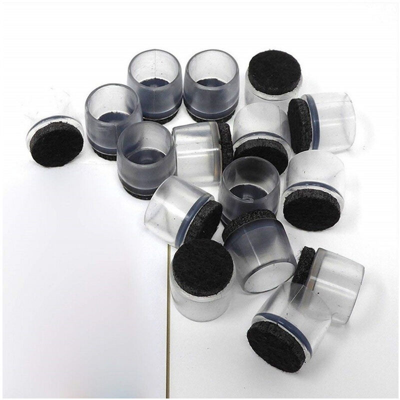 foto del prodotto trade shop traesio 8 tappi gamba sottosedie feltrini plastica rotondo antiscivolo 22 26mm graffi 
