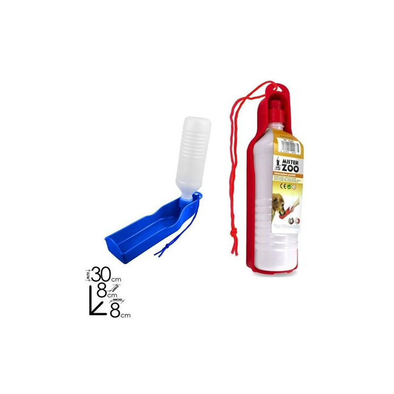 foto del prodotto trade shop traesio abbeveratoio portatile 300 ml cani e gatti borraccia richiudibile colorata 