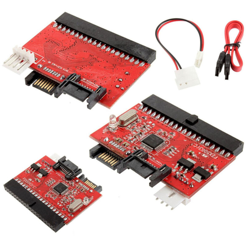 foto del prodotto trade shop traesio adattatore convertitore sata ide 40 pin ide sata pata per dvd cd hdd hard disk 