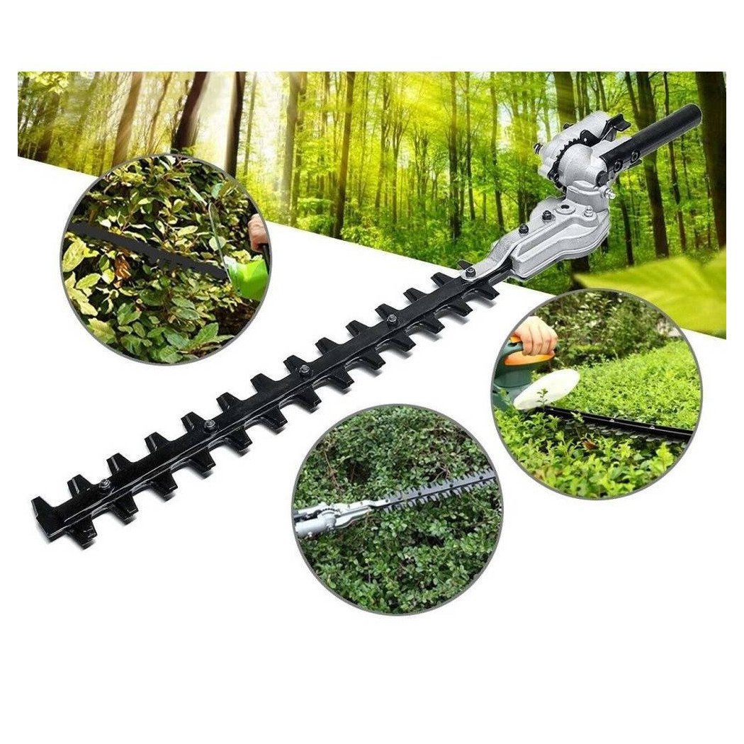 foto del prodotto trade shop traesio adattatore da decespugliatore a tagliasiepi 26mm 9 denti accessorio regolabile 